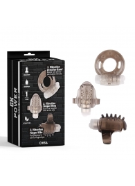 Набор из 3 дымчатых эрекционных колец с вибрацией Teasers Ring Kit - Chisa - в Петрозаводске купить с доставкой
