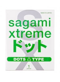 Презерватив Sagami Xtreme Type-E с точками - 1 шт. - Sagami - купить с доставкой в Петрозаводске