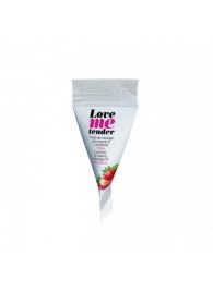 Съедобное согревающее массажное масло Love Me Tender Strawberry с ароматом клубники - 10 мл. - Love to Love - купить с доставкой в Петрозаводске