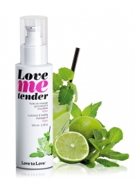 Съедобное согревающее массажное масло Love Me Tender Mojito с ароматом мохито - 100 мл. - Love to Love - купить с доставкой в Петрозаводске