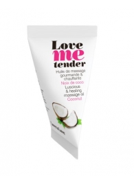 Съедобное согревающее массажное масло Love Me Tender Cocos с ароматом кокоса - 10 мл. - Love to Love - купить с доставкой в Петрозаводске