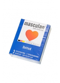 Презервативы с пупырышками Masculan Dotted - 3 шт. - Masculan - купить с доставкой в Петрозаводске