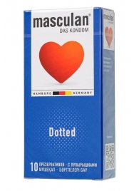 Презервативы с пупырышками Masculan Dotted - 10 шт. - Masculan - купить с доставкой в Петрозаводске