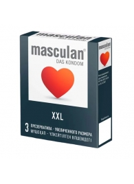 Презервативы увеличенного размера Masculan XXL - 3 шт. - Masculan - купить с доставкой в Петрозаводске