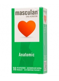 Презервативы анатомической формы Masculan Anatomic - 10 шт. - Masculan - купить с доставкой в Петрозаводске