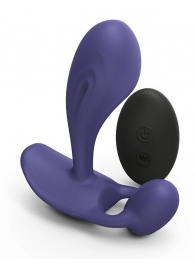 Темно-синий вибромассажер Witty P G Vibrator with Remote Control - Love to Love - в Петрозаводске купить с доставкой