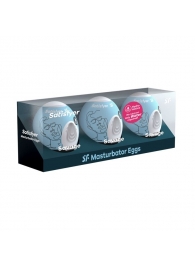 Набор из 3 мастурбаторов-яиц Satisfyer Savage - Satisfyer - в Петрозаводске купить с доставкой