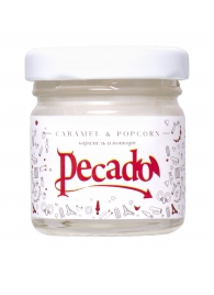 Массажная свеча Caramel   Popcorn - 35 мл. - Pecado - купить с доставкой в Петрозаводске
