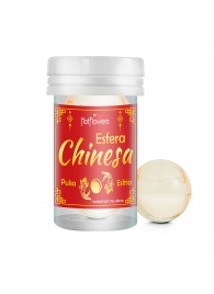 Интимный гель Chinesa Esfera с охлаждающе-пульсирующим эффектом (2 шарика по 3 гр.) - HotFlowers - купить с доставкой в Петрозаводске