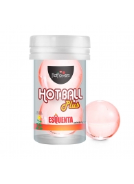 Лубрикант на масляной основе Hot Ball Plus с разогревающим эффектом (2 шарика по 3 гр.) - HotFlowers - купить с доставкой в Петрозаводске