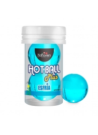 Лубрикант на масляной основе Hot Ball Plus с охлаждающим эффектом (2 шарика по 3 гр.) - HotFlowers - купить с доставкой в Петрозаводске