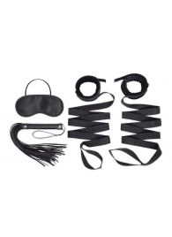 Эротический набор 4PC Bondage Bed Strap   Flogger Kit - Lux Fetish - купить с доставкой в Петрозаводске