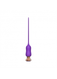 Фиолетовый тонкий стимулятор Nipple Vibrator - 23 см. - I-MOON - купить с доставкой в Петрозаводске