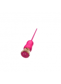 Розовый тонкий стимулятор Nipple Vibrator - 23 см. - I-MOON - купить с доставкой в Петрозаводске