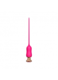 Розовый тонкий стимулятор Nipple Vibrator - 23 см. - I-MOON - купить с доставкой в Петрозаводске