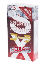Ароматизированные презервативы Sagami Xtreme COLA - 10 шт. - Sagami - купить с доставкой в Петрозаводске