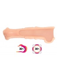 Телесная фантазийная насадка на член Cock Sleeve Size L - KOKOS - в Петрозаводске купить с доставкой