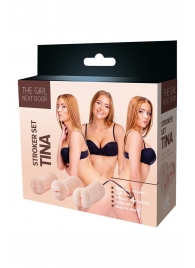 Набор из 3 мастурбаторов The Girl Next Door Tina - Dream Toys - в Петрозаводске купить с доставкой
