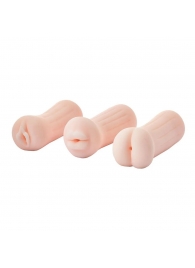 Набор из 3 мастурбаторов The Girl Next Door Tina - Dream Toys - в Петрозаводске купить с доставкой