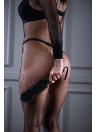 Кожаная шлепалка Sex Game с заклепками - 33 см. - БДСМ Арсенал - купить с доставкой в Петрозаводске