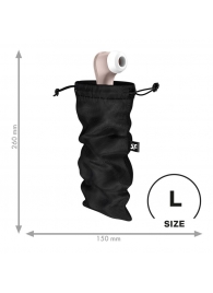 Черный мешочек для хранения игрушек Treasure Bag L - Satisfyer - купить с доставкой в Петрозаводске