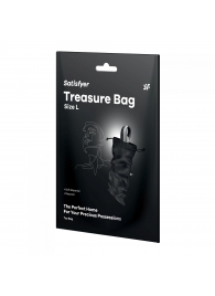 Черный мешочек для хранения игрушек Treasure Bag L - Satisfyer - купить с доставкой в Петрозаводске