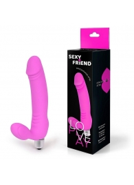 Розовый безремневой страпон Sexy Friend - 1137 - купить с доставкой в Петрозаводске