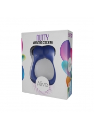Синее эрекционное виброкольцо Nutty - Adrien Lastic - в Петрозаводске купить с доставкой
