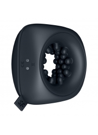 Черный мужской вибромассажер Ring Stroker - Satisfyer - в Петрозаводске купить с доставкой