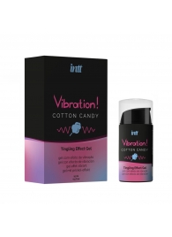 Жидкий вибратор Vibration Cotton Candy с ароматом сахарной ваты - 15 мл. - INTT - купить с доставкой в Петрозаводске