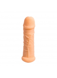 Телесный фаллоудлинитель Extra Size Bubbles - 15,5 см. - Lola Games - в Петрозаводске купить с доставкой