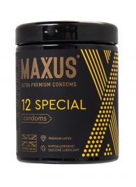 Презервативы с точками и рёбрами MAXUS Special - 12 шт. - Maxus - купить с доставкой в Петрозаводске