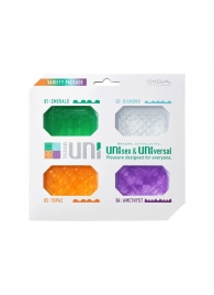 Набор из 4 мастурбаторов-стимуляторов Tenga Uni Variety Pack - Tenga - в Петрозаводске купить с доставкой