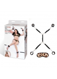 Леопардовая фиксация на матрас для рук и ног Classic Bedspreader - Lux Fetish - купить с доставкой в Петрозаводске