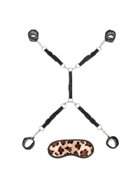 Леопардовая фиксация на матрас для рук и ног Classic Bedspreader - Lux Fetish - купить с доставкой в Петрозаводске