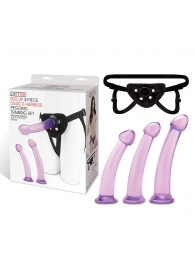 Тренировочный набор с тремя насадками Pegging Training Set - Lux Fetish - купить с доставкой в Петрозаводске