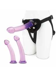 Тренировочный набор с тремя насадками Pegging Training Set - Lux Fetish - купить с доставкой в Петрозаводске