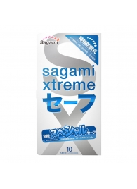 Презервативы Sagami Xtreme Ultrasafe с двойным количеством смазки - 10 шт. - Sagami - купить с доставкой в Петрозаводске