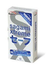 Презервативы Sagami Xtreme Ultrasafe с двойным количеством смазки - 10 шт. - Sagami - купить с доставкой в Петрозаводске