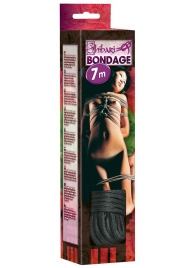 Чёрная веревка для связывания - 700 см. - Orion - купить с доставкой в Петрозаводске