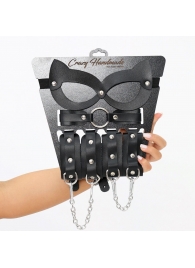Соблазнительный кожаный набор БДСМ - Crazy Handmade - купить с доставкой в Петрозаводске