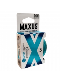 Презервативы Maxus G spot с двойной спиралью - 3 шт. - Maxus - купить с доставкой в Петрозаводске