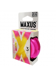 Ароматизированные презервативы Maxus Exotic Mix - 3 шт. - Maxus - купить с доставкой в Петрозаводске