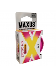 Ароматизированные презервативы Maxus Exotic Mix - 3 шт. - Maxus - купить с доставкой в Петрозаводске