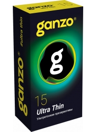 Прозрачные ультратонкие презервативы Ganzo Ultra thin - 15 шт. - Ganzo - купить с доставкой в Петрозаводске
