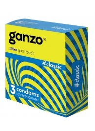 Классические презервативы с обильной смазкой Ganzo Classic - 3 шт. - Ganzo - купить с доставкой в Петрозаводске