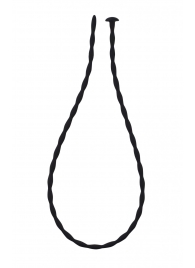 Черный уретральный массажер Glide Medium - 30 см. - Lola Games - купить с доставкой в Петрозаводске