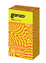 Ароматизированные презервативы Ganzo Juice - 12 шт. - Ganzo - купить с доставкой в Петрозаводске