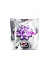 Мягкая фиолетовая гелевая насадка - Toyfa Basic - в Петрозаводске купить с доставкой