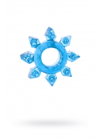 Голубая гелевая насадка-звезда - Toyfa Basic - в Петрозаводске купить с доставкой